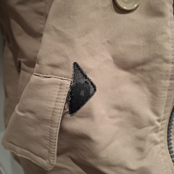 Men's Tan Parka Winter Jacket - Picture 7 of 8